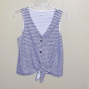 Old Navy button/tie front shirt